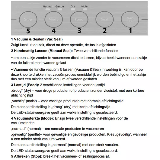 Ziva OneTouch vacuümsealer