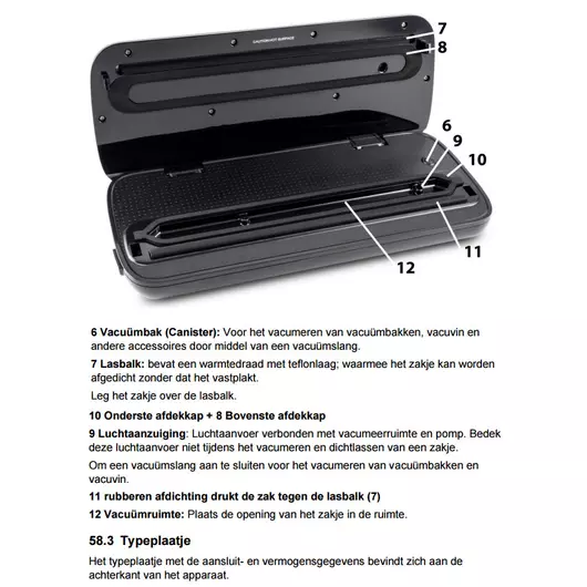 Ziva OneTouch vacuümsealer