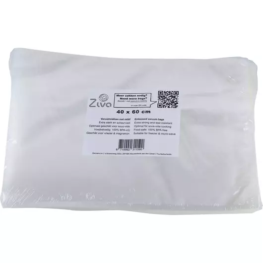 Ziva sous-vide vacuümzakken reliëf XLarge 40x60cm (50st)